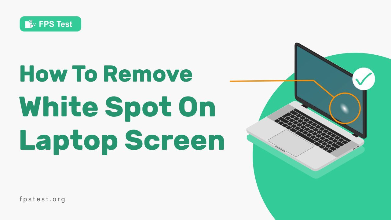 how to remove white dots from laptop screen